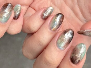 ファンクションネイルズ 表参道 原宿(FUNCTION NAILS)/ニュアンス ブラウン 秋ネイル