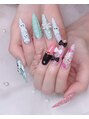 アンダンテ ネイル スタジオ トウキョウ(ANDANTE NAIL STUDIO TOKYO)&nbsp;アナ雪&Barbie風