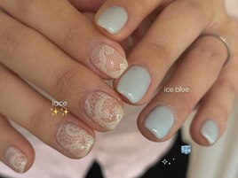 iceblue & lace design