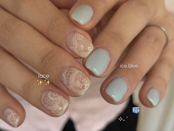 iceblue & lace design