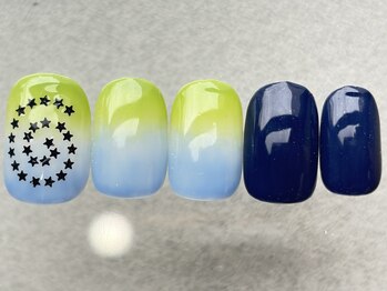 ネイルメゾン 天神店(NAIL MAISON)/グラデーション星夏¥8000