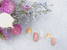 マーブル×オレンジ