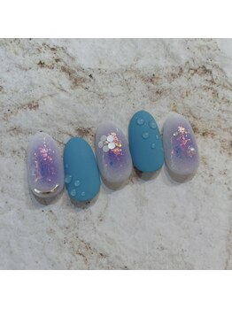 アトリエ ツメ(atelier TsuMe)/チークネイル　パープル