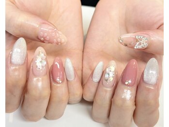 ルアナネイルナゴヤ(LUANA nail nagoya)/ぷっくりフラワーネイル