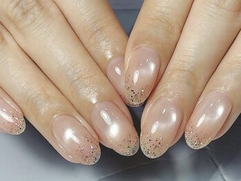 プライベート ネイルサロン マーマ(murmur)の写真/やっぱり落ち着くシンプルネイル♪爪がペラペラで薄い、すぐに浮く…とお悩みの方はフィルインがオススメ☆