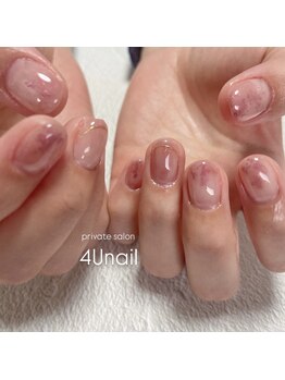 フォーユーネイル(4U nail)/ニュアンス 桜ネイル ピンク
