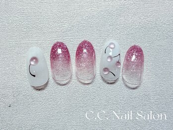 シーシーネイルサロン 池袋(C.C.Nail salon)/春のさくらんぼネイル