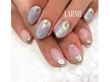 ラルム ネイル サロン(LARME NAIL SALON)/オーロラミラー／アシメ
