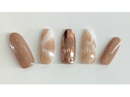 大理石風ネイルアート