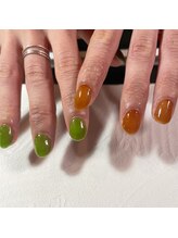 プリュネ(Prune)/ワンカラー/ブラウン/グリーン