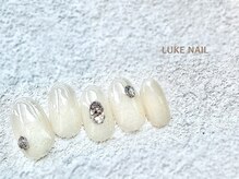 ルークネイル 恵比寿店(LUKE NAIL)/ぷっくりグリッターネイル 冬