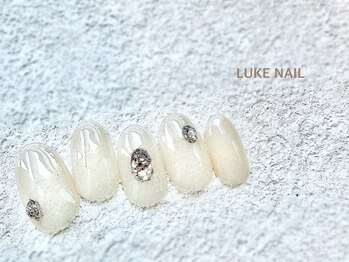 ルークネイル 恵比寿店(LUKE NAIL)/ぷっくりグリッターネイル 冬
