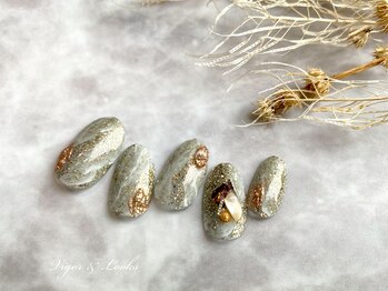 ヴィガー アンド ルックス 白金 目黒(Vigor&Looks)/キラキラ　ゴールド　ニュアンス