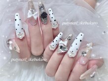 プティネイル 池袋(Puty Nail)/キラキラ×ドットネイル