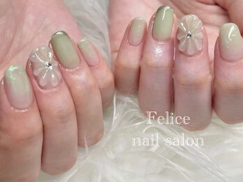 フェリーチェ(Felice)/ぷっくりフラワー/グリーン