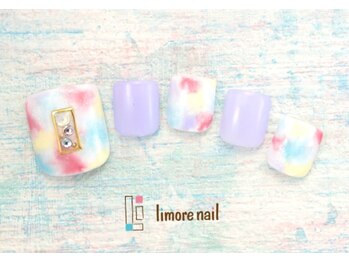 リモアネイル(limore nail)/【フット】タイダイ☆
