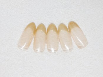 ティーエヌ 名古屋矢場町店/ミラーフレンチネイル¥6980