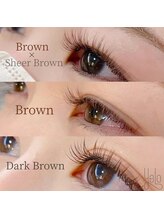 イェロ(YeLo)/Brown flat lash