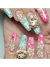 【Jrネイリスト】長さ出し10本×アートし放題