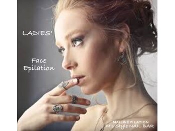 エムズスタイル ネイルバー(M's Style NAIL BAR)/レディース 顔脱毛