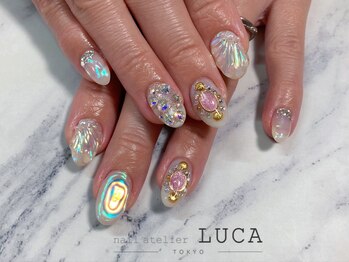 ネイルアトリエルカ(nail atelier LUCA)/M-930 マーメイドオーロラネイル