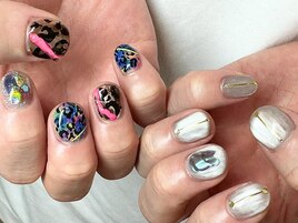 アシメ！個性派メンズネイル☆