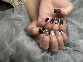 秋ニュアンスネイル