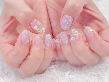 ＃梅雨ネイル　＃水滴ネイル