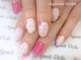 【花柄ネイル】