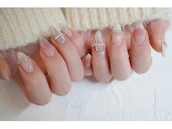 ネイル フライガール(nail FLY GIRL)/チーク＆チェックネイル