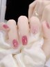 【プチアート&オフィス向け定額 ¥5800】繊細に輝く夏nail☆