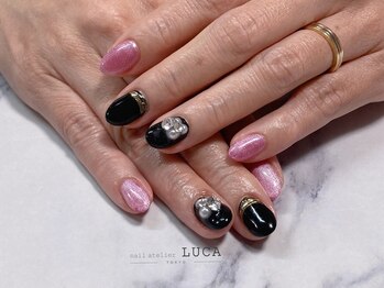 ネイルアトリエルカ(nail atelier LUCA)/M-524 モードガーリーネイル