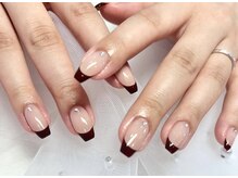 フラワーネイル 古河店(Fleur nail)/ボルドーフレンチ