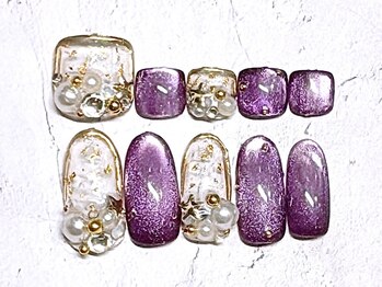 ネイルサロン 爪の写真/豊富なデザインであなたの指先を演出☆高い技術と丁寧な施術で仕上がりも◎周りと差をつけませんか？