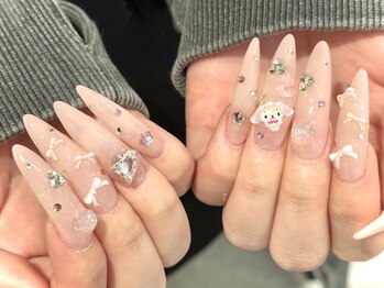 スーパーロング!ピンクネイル