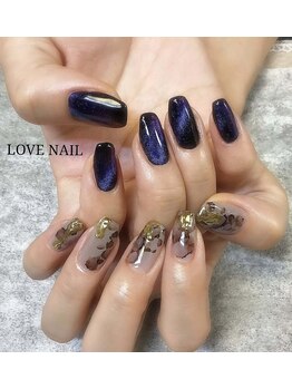 ラブネイル(LOVE NAIL)/秋ネイル