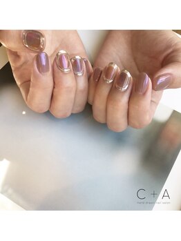 シープラスエー(C+A)/ピンクパープルミラー×ぷっくり