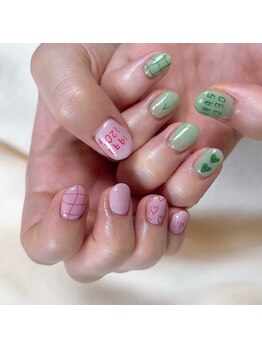 リジョイスヘア エン(REJOICE hair EN)/落書きネイル ayuri