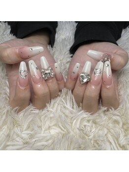 レディスペネイル ノウラ 名駅店(Redispe nail NouRa)/白グラデーション