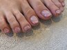 ［Hク］（foot）フレンチ（ラメ）