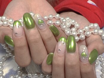 モアネイル 新宿/ミラーネイル/持ち込み/新宿