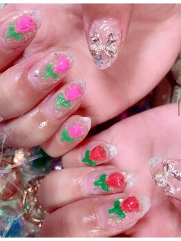 チャーレム ネイル(charlem nail)/お花が咲いたネイル♪