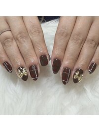 バレンタインネイル