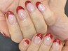 【パラジェル代込み】フレンチ、ラメライン、ストーン代込み¥11000→¥9900