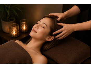 リラクシア(Relaxia)の写真/【快眠経路ヘッドスパ】水/オイル不使用！思わず眠ってしまう心地良さをご体感ください♪
