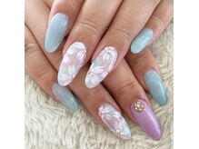 ネイルヴィーナス(NailVenus)の雰囲気（桜の季節にピッタリなフラワーアートです。）