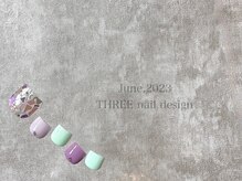 スリー(THREE)/June 2023/nail design