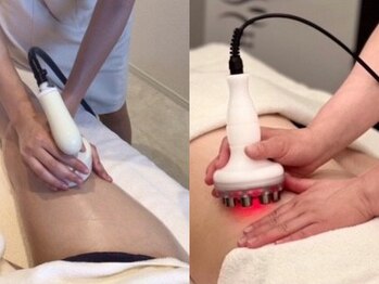 プライマルビューティ 艶 本店(Primal Beauty)の写真/【隠さず魅せる脚へ!】最短で結果◎ハイパーナイフEX&ハイパーシェイプのW効果で,スラっとした美脚へ☆