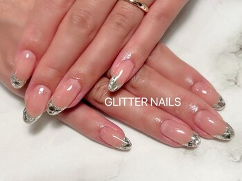 グリッターネイル(GLITTER NAILS)/ガラスフレンチ