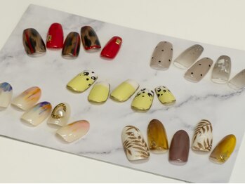 リレーション ネイル(Relation Nail)の写真/定額メニューやオススメデザイン、季節ごとのサンプルが多数あります。お好きなデザインをお選びください♪